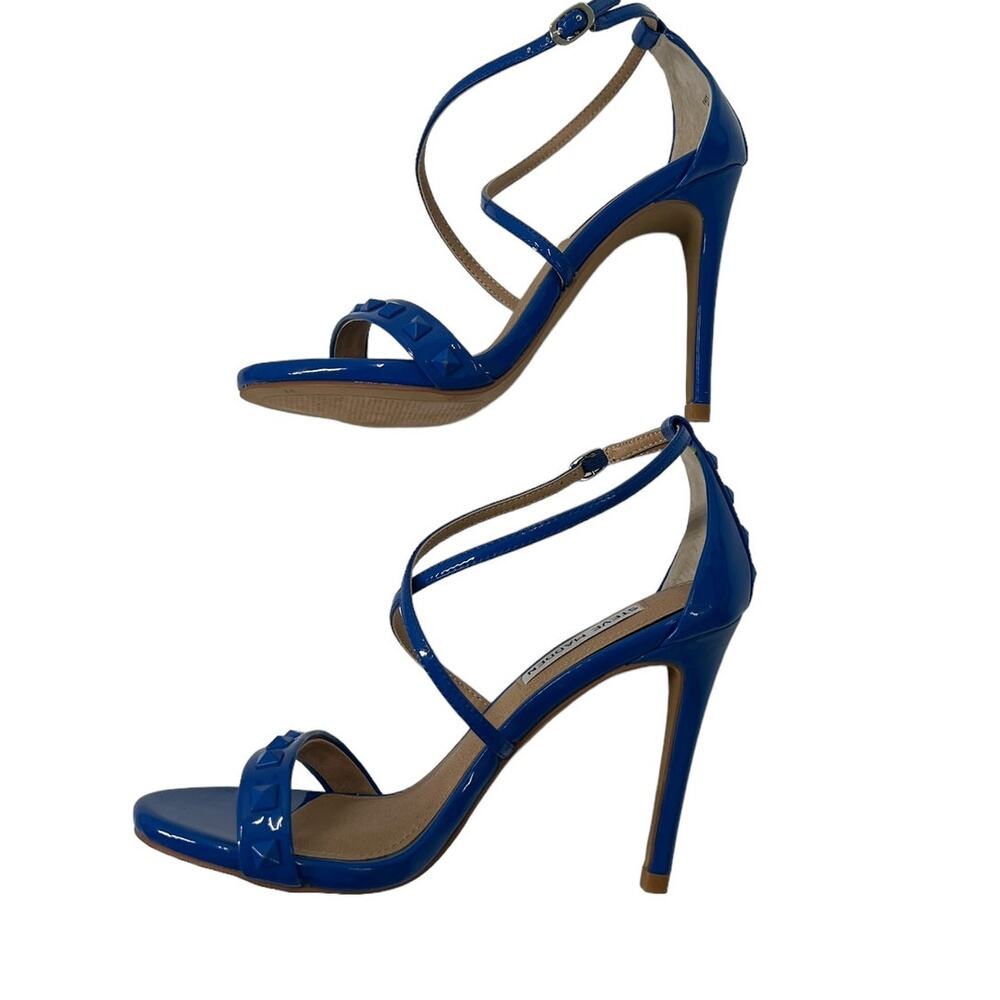 STEVE MADDEN Blue Studded Heel SZ 6 - Picture 8 of 12